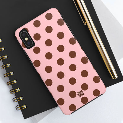 Big Polka Dot | Pink and Brown