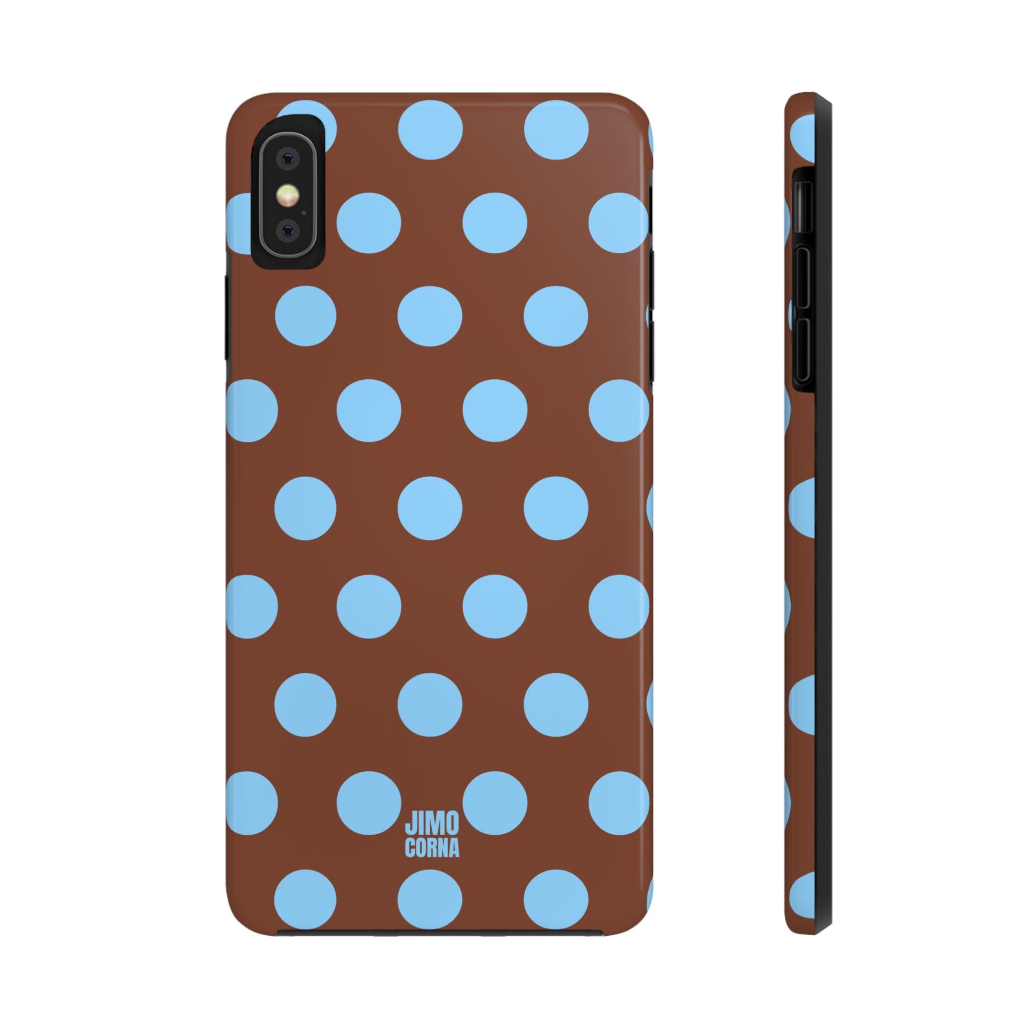Big Polka Dot | Brown and Blue