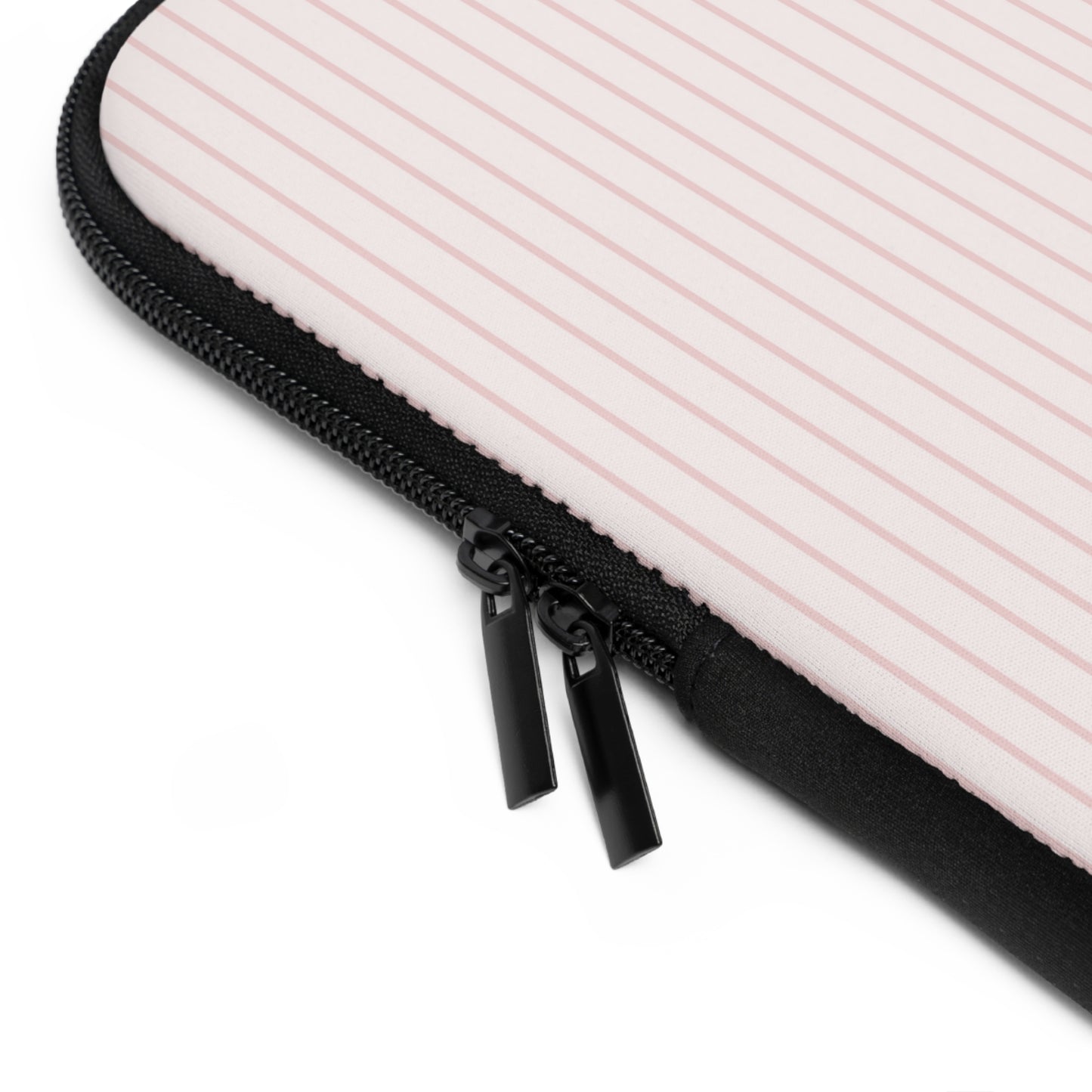 Baby Pink Soft Stripes Laptop Sleeve