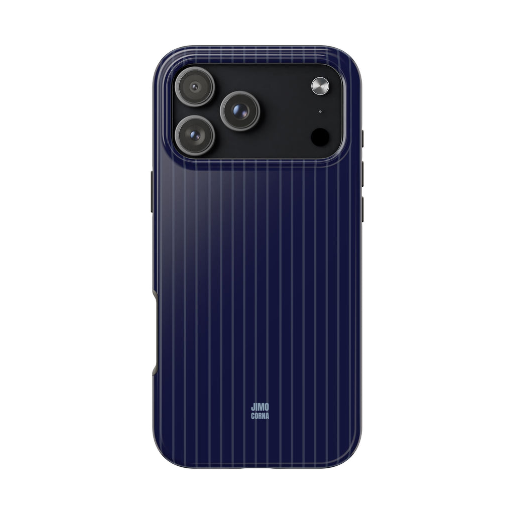 Navy Blue Soft Stripes