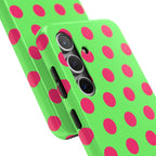 Big Polka Dot | Green and Pink