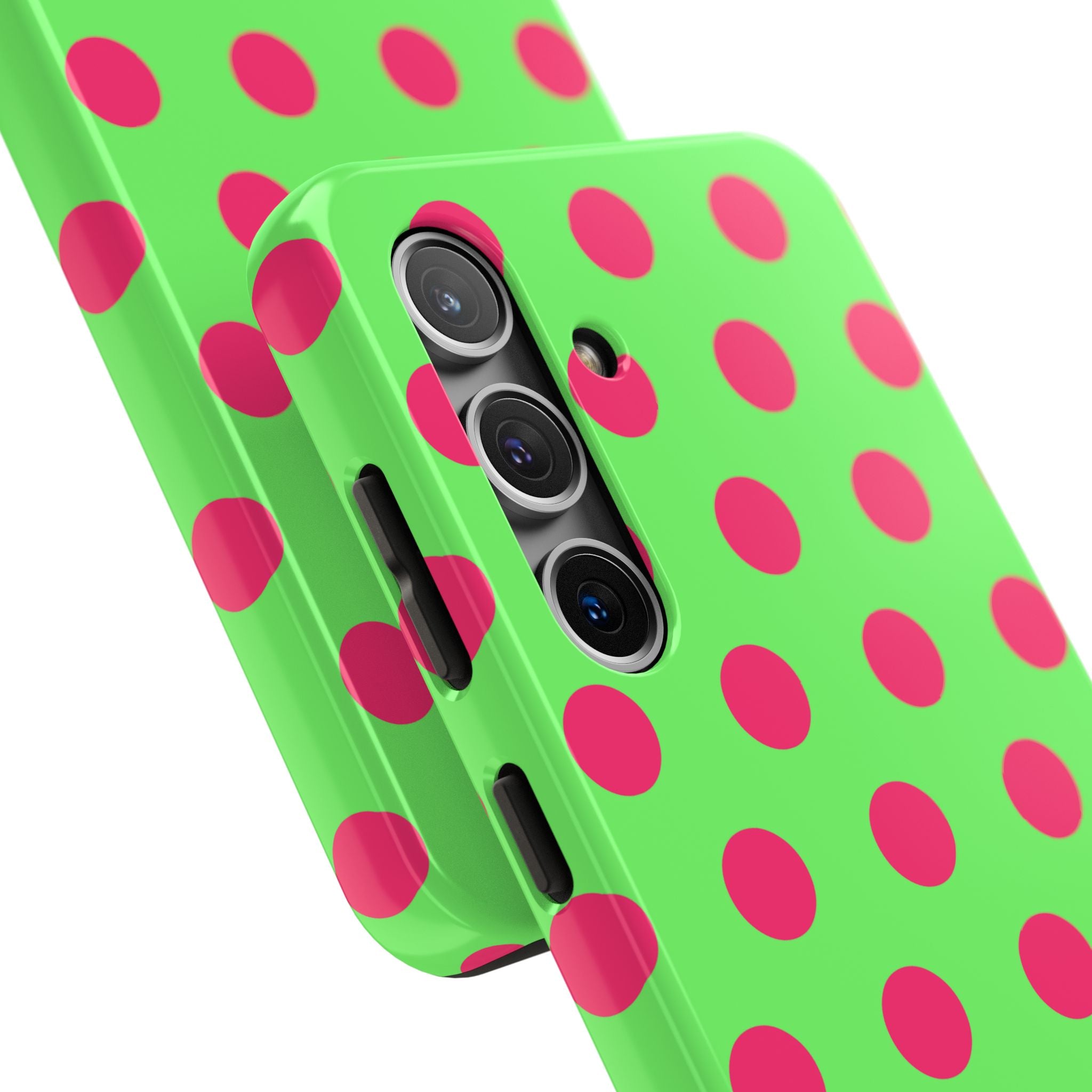 Big Polka Dot | Green and Pink