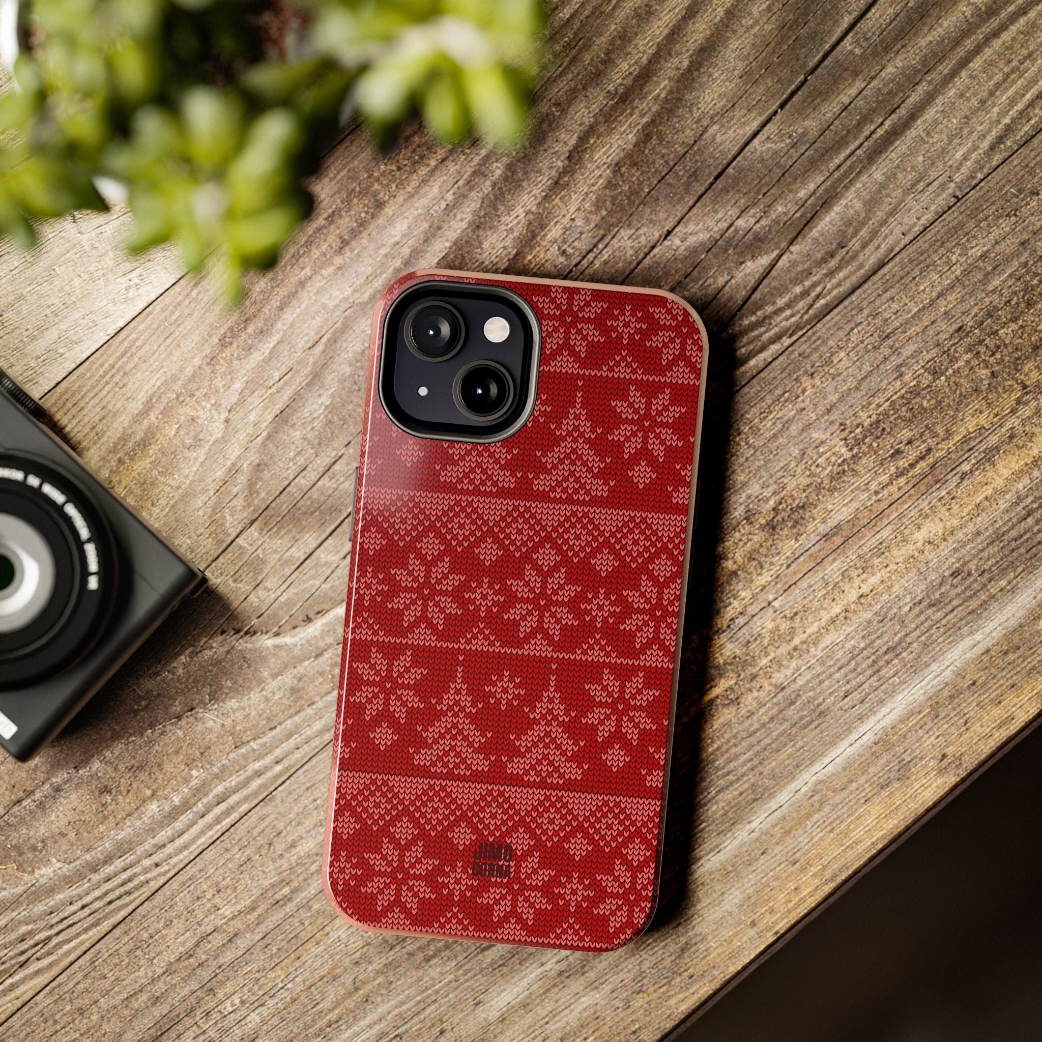 Holiday Knit | Red iPhone Case