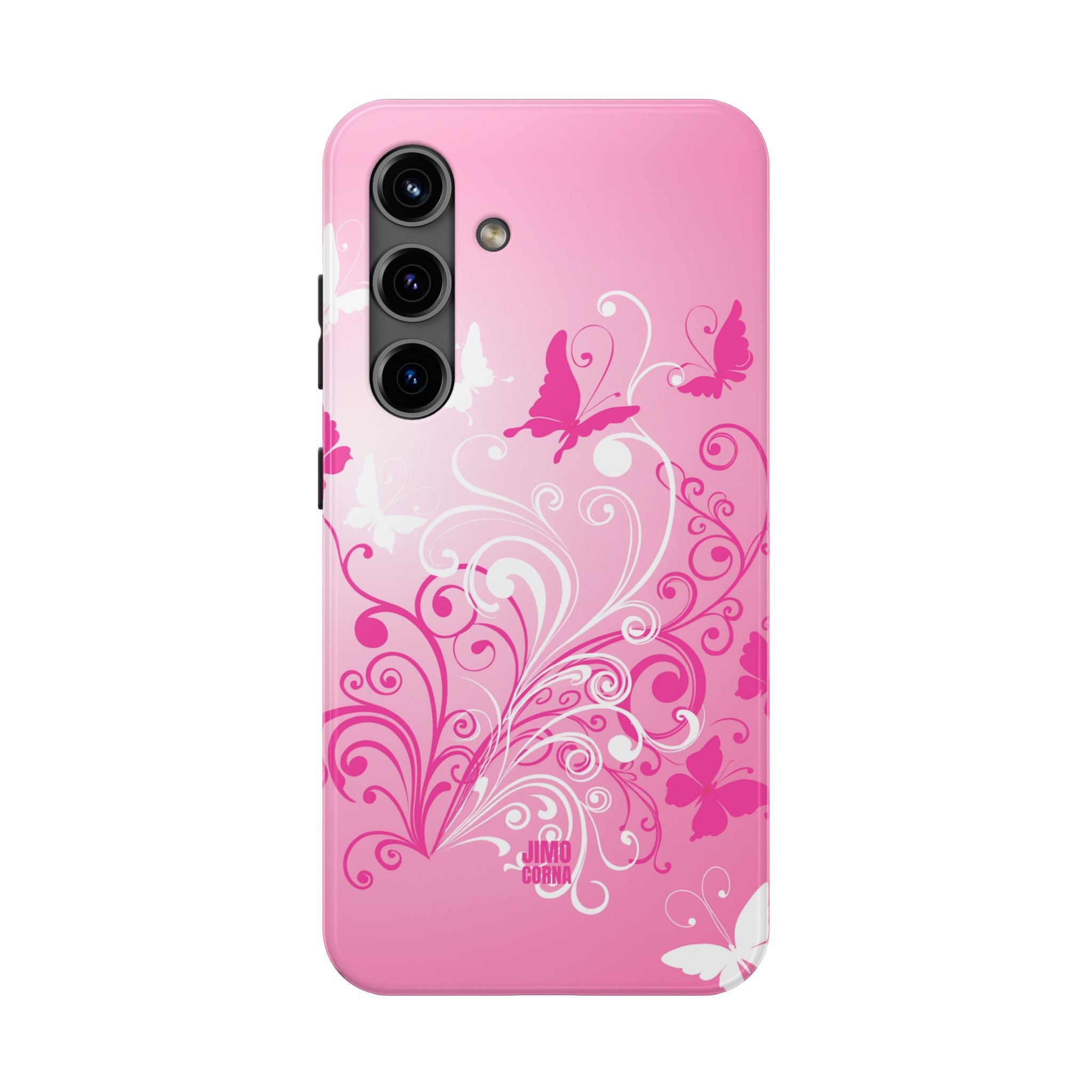 Pink Flutter Garden iPhone Case