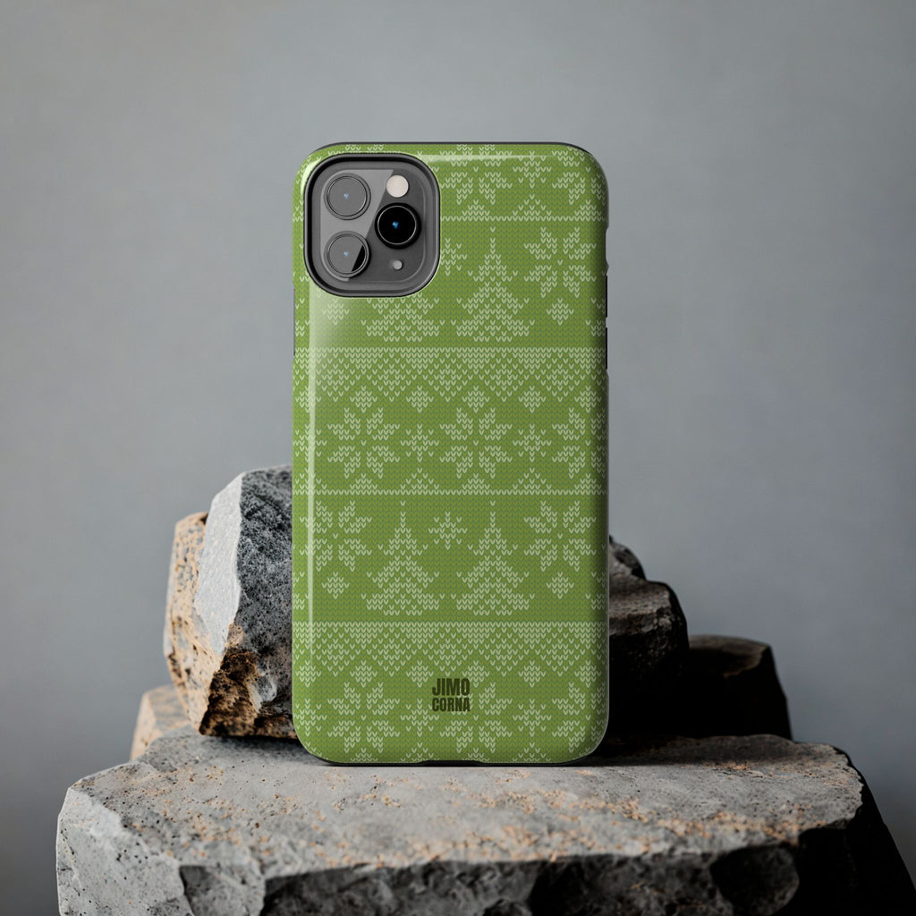 Holiday Knit | Green iPhone Case