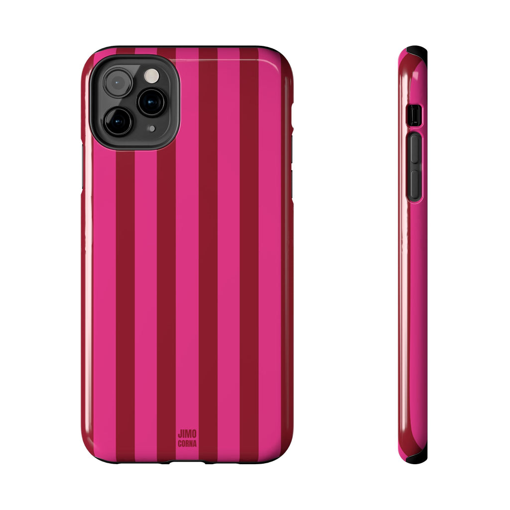 Strawberry Burst Bold Stripes