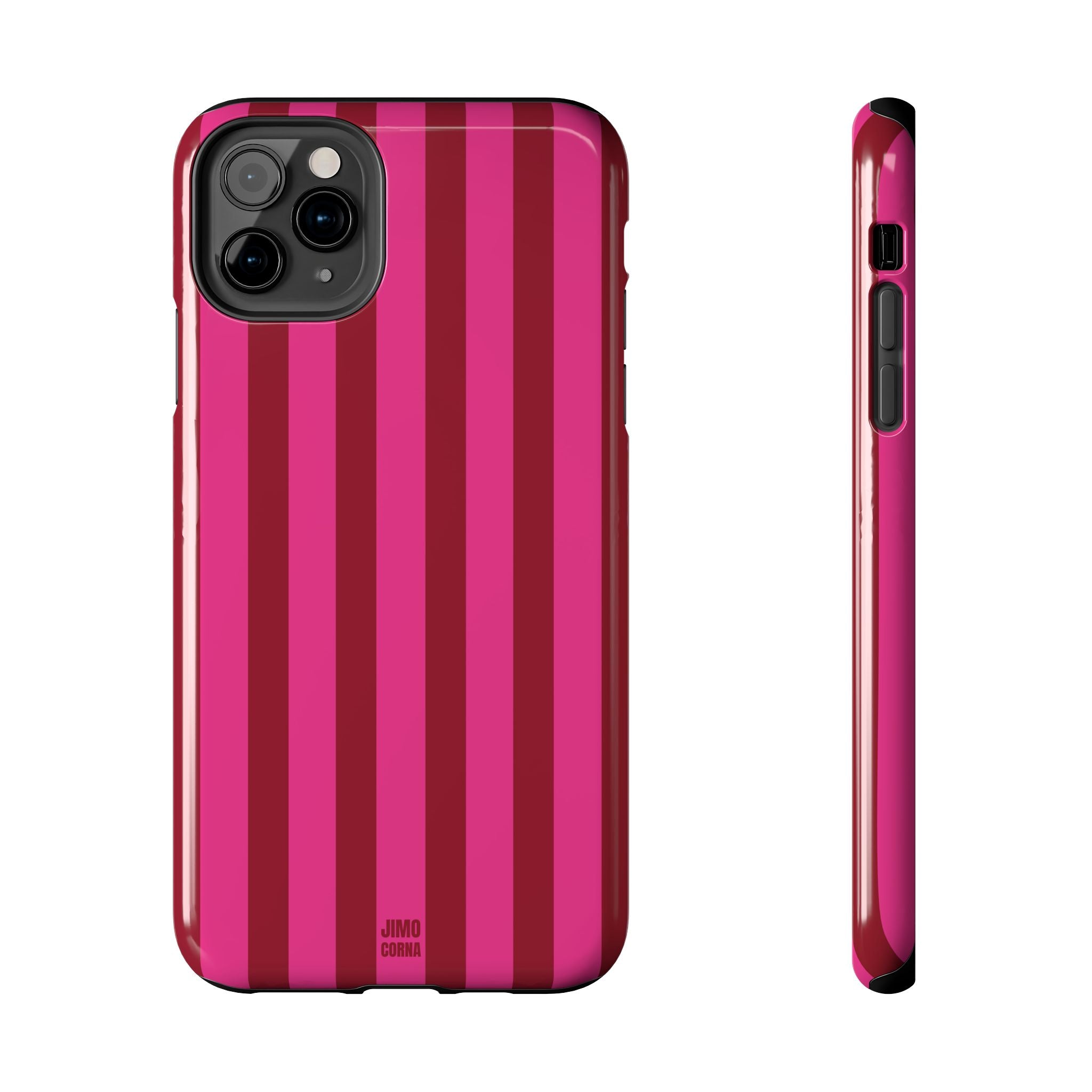 Strawberry Burst Bold Stripes