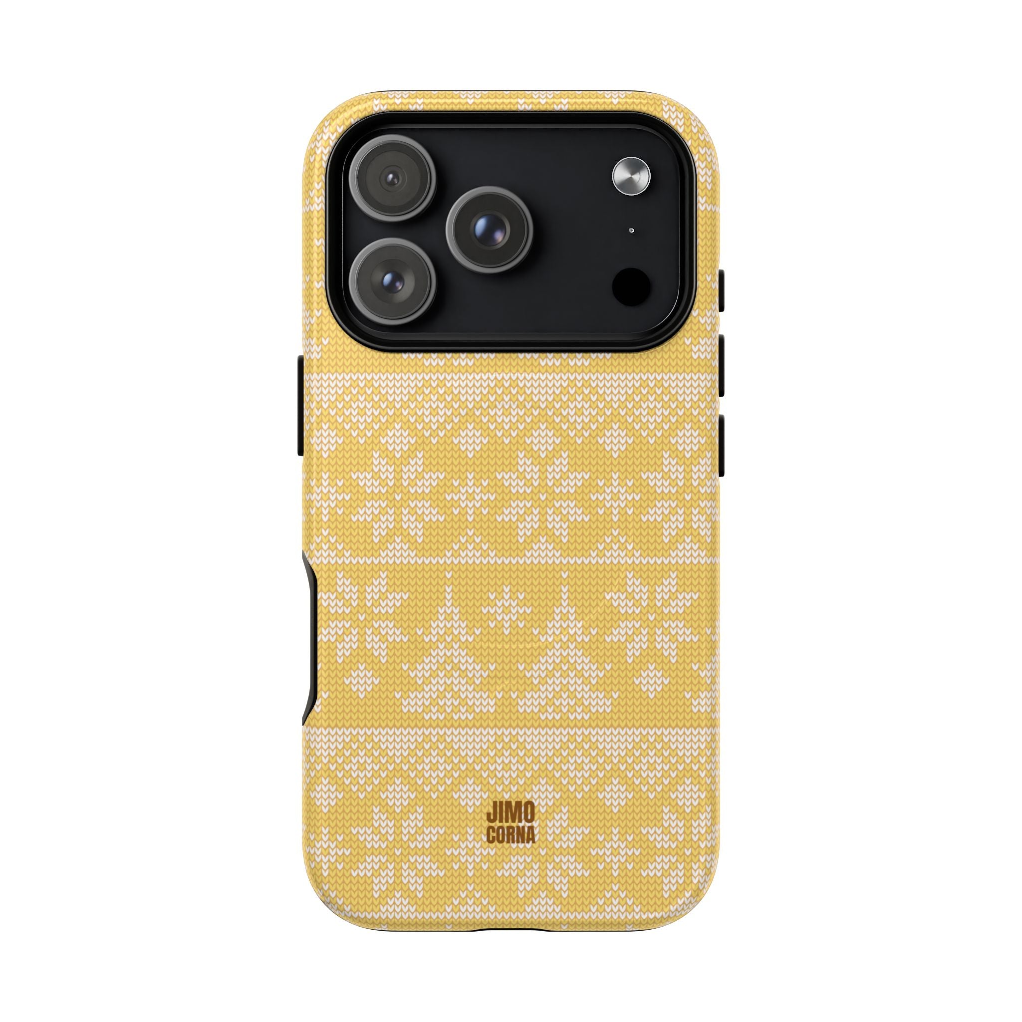 Holiday Knit | Yellow MagSafe iPhone Case