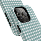 Farm Gingham MagSafe iPhone Case | Blue