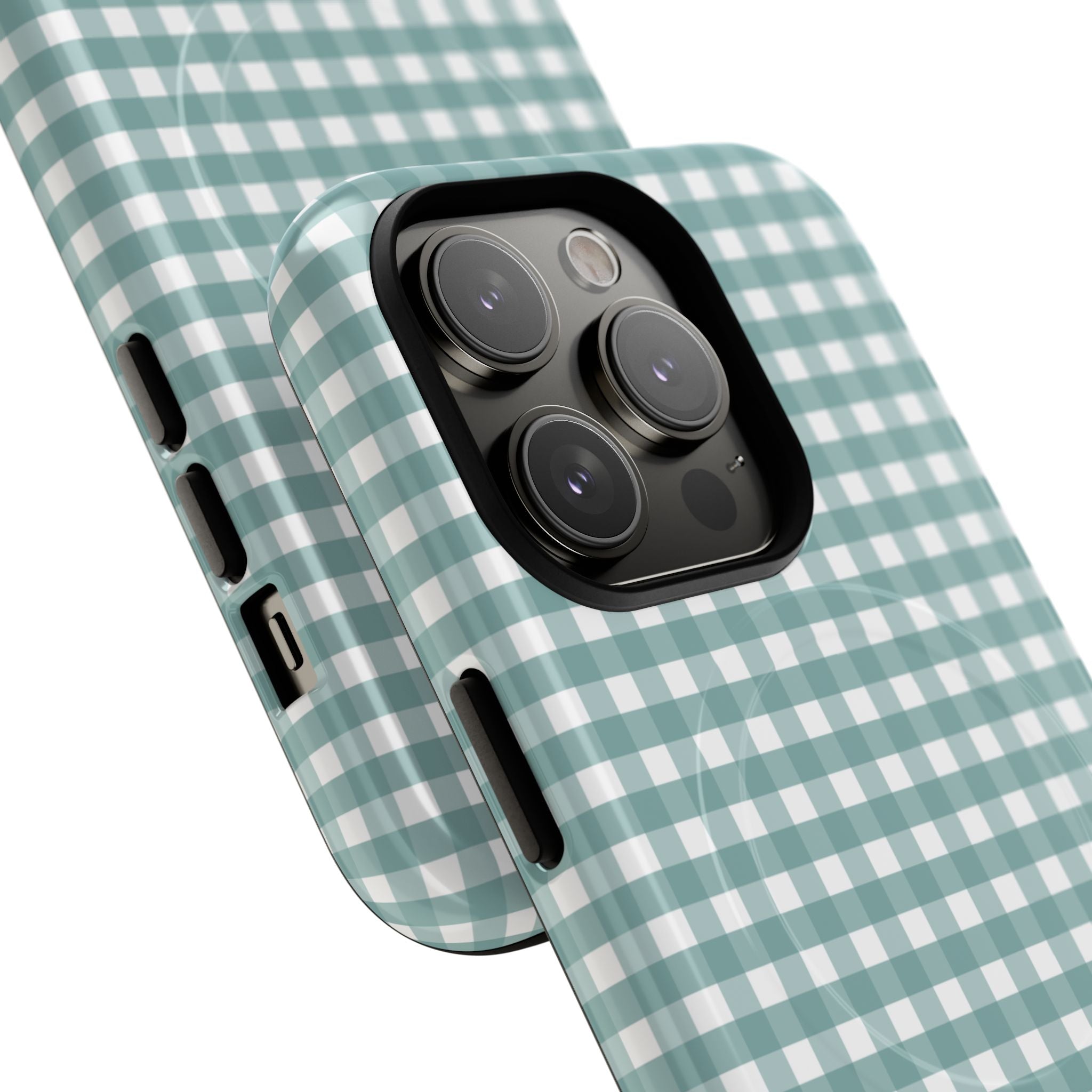 Farm Gingham MagSafe iPhone Case | Blue