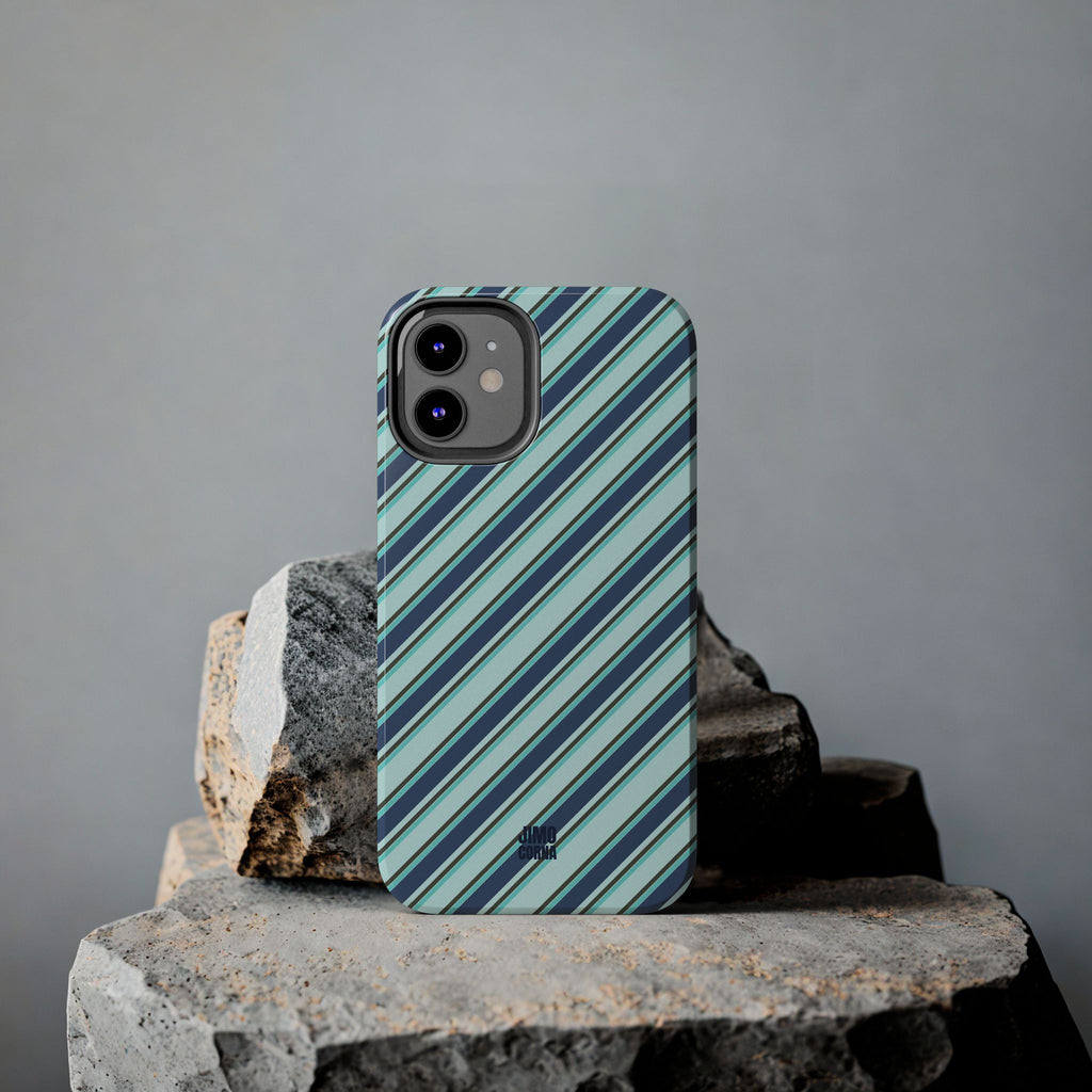 Angelina Stripes | Blue - iPhone Case