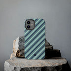 Angelina Stripes | Blue - iPhone Case