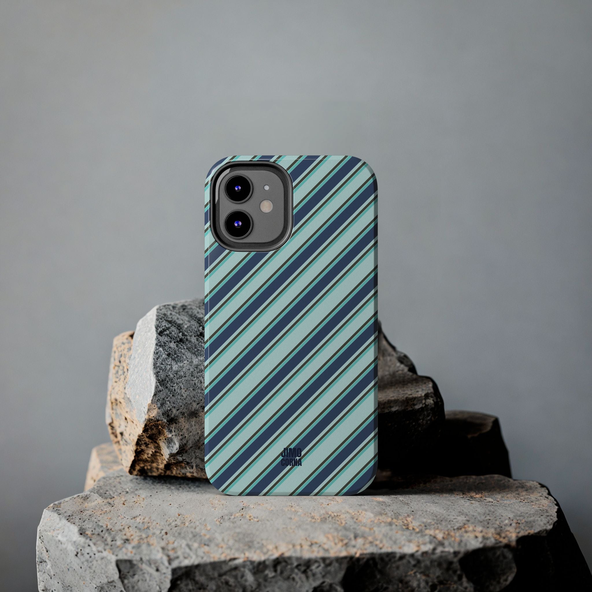 Angelina Stripes | Blue - iPhone Case
