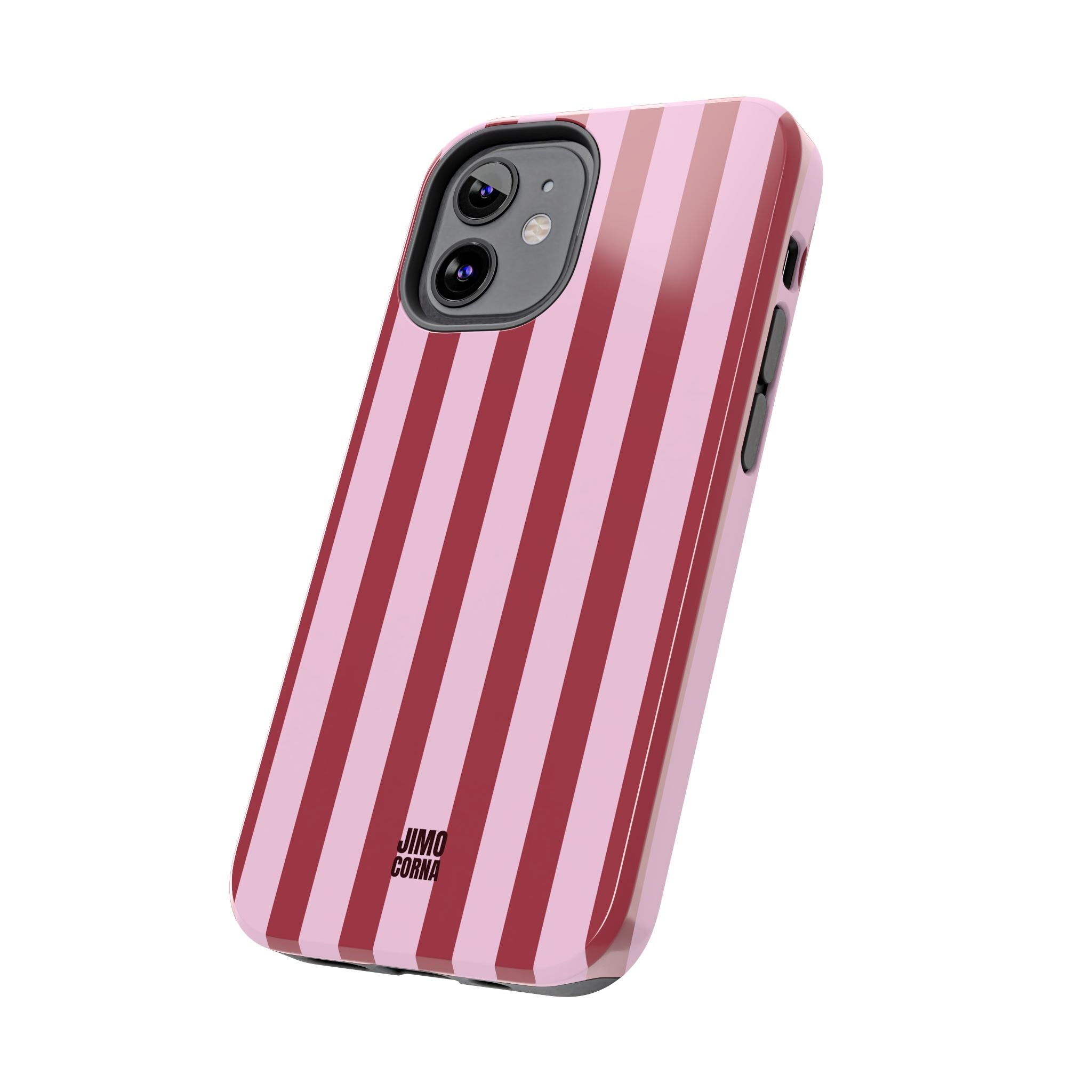 Bold Stripes iPhone Case | Pink and Red