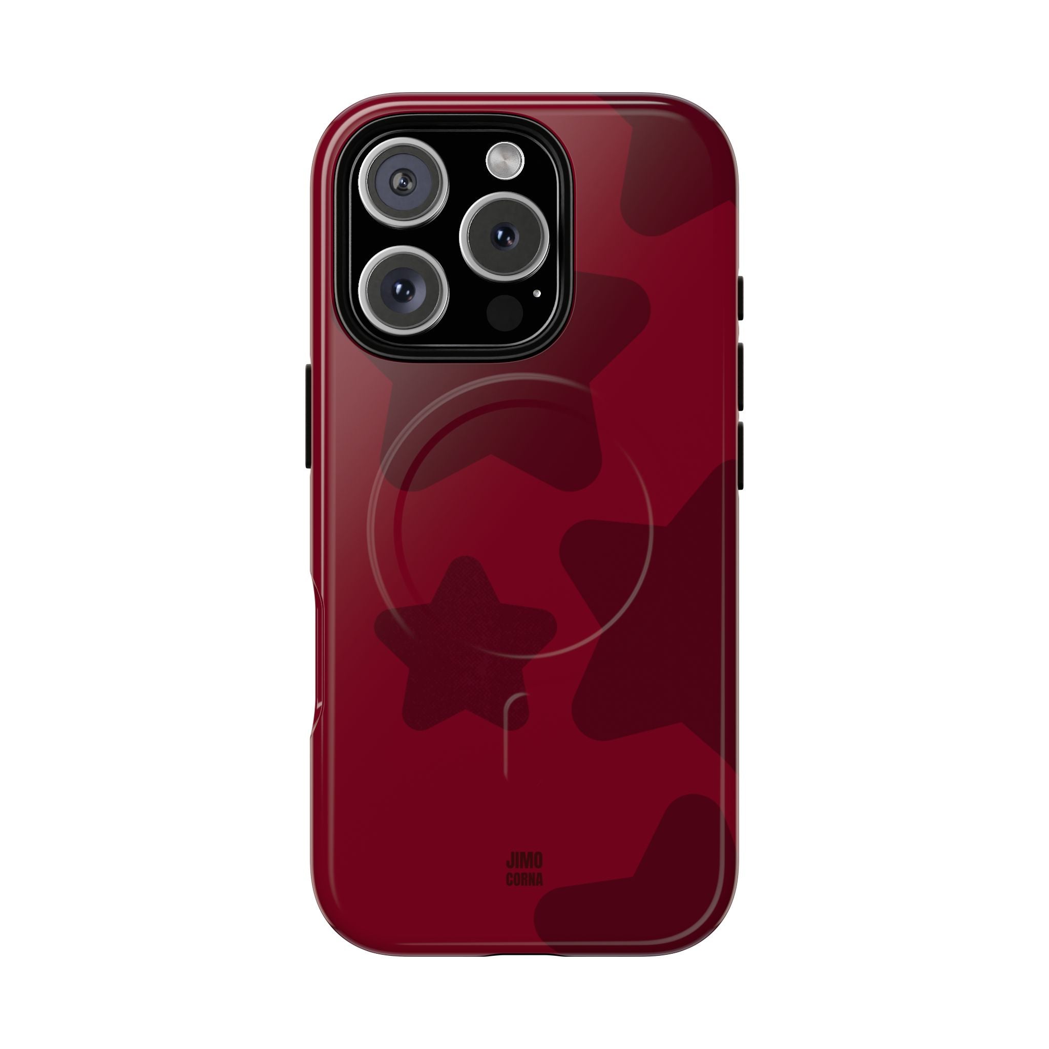 Cherry Red Bold Stars