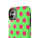 Big Polka Dot | Green and Pink