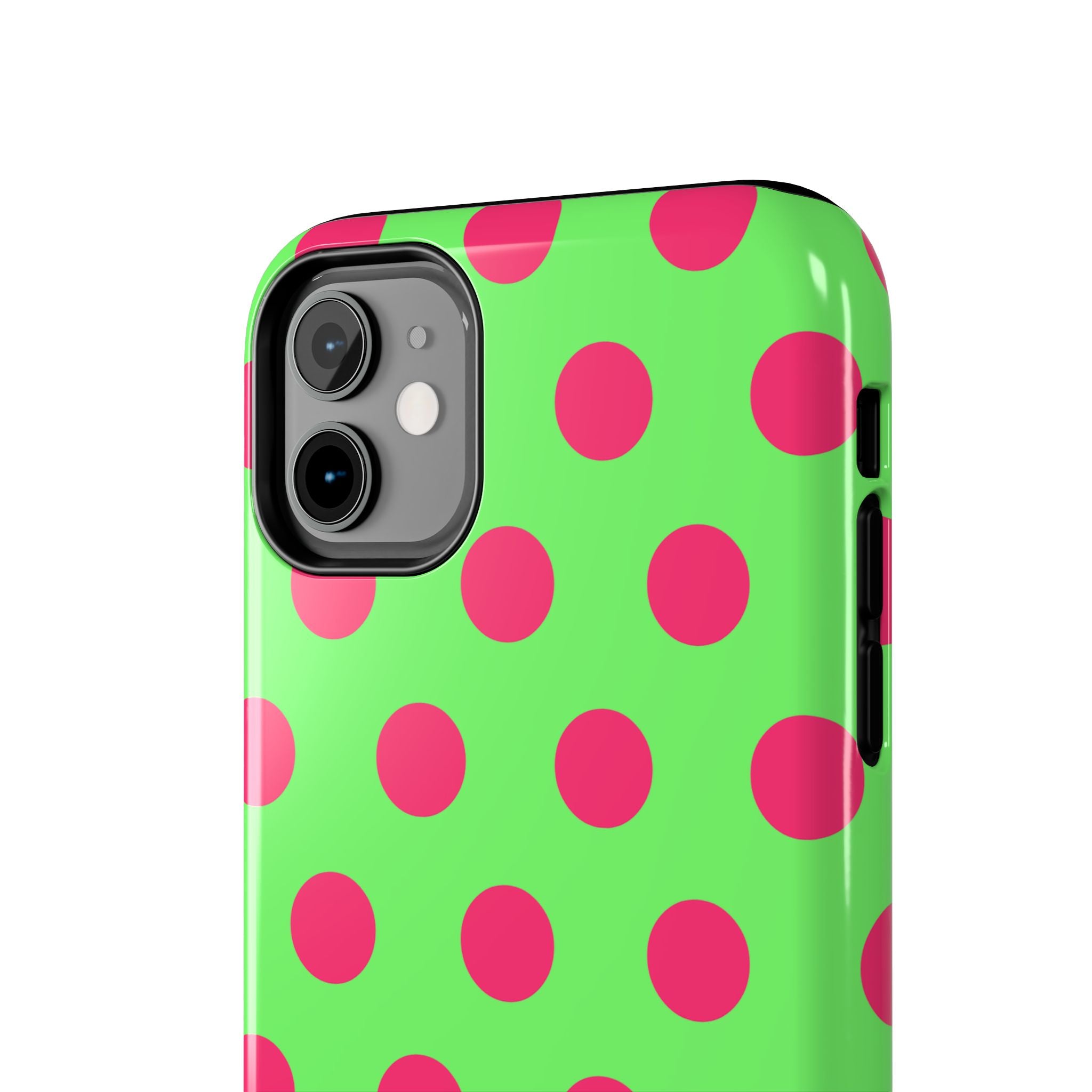 Big Polka Dot | Green and Pink
