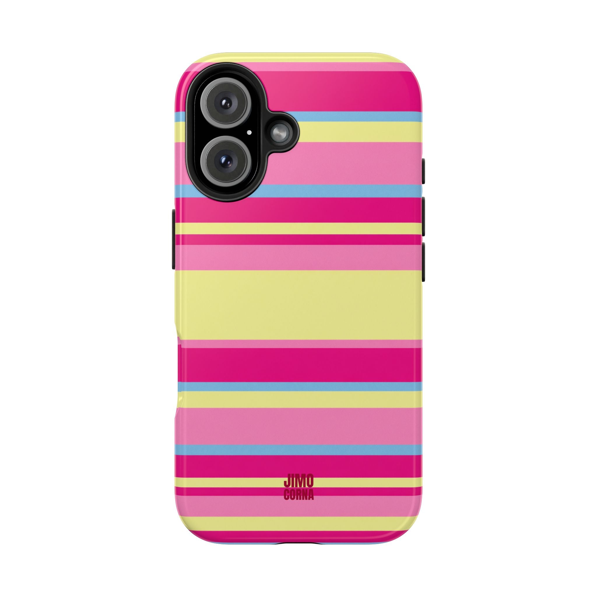Lemonberry Stripe iPhone Case