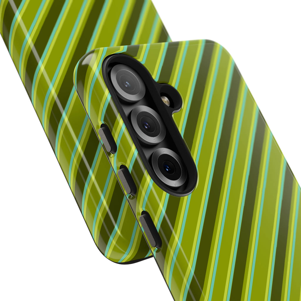 Angelina Stripes | Olive - Samsung Galaxy Case