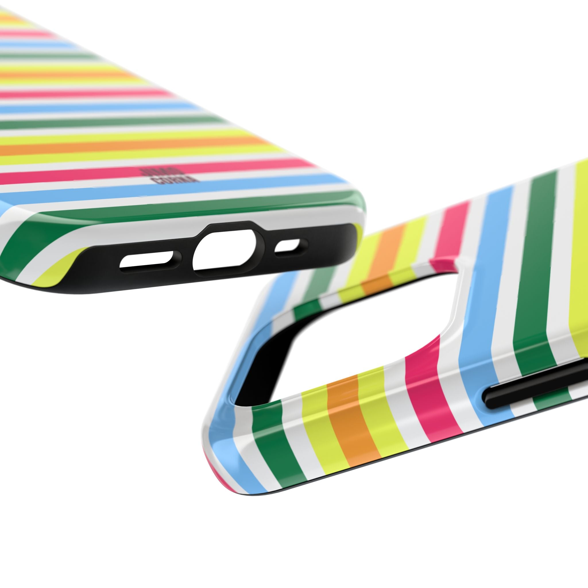 Rainbow Sorbet Stripe iPhone Case