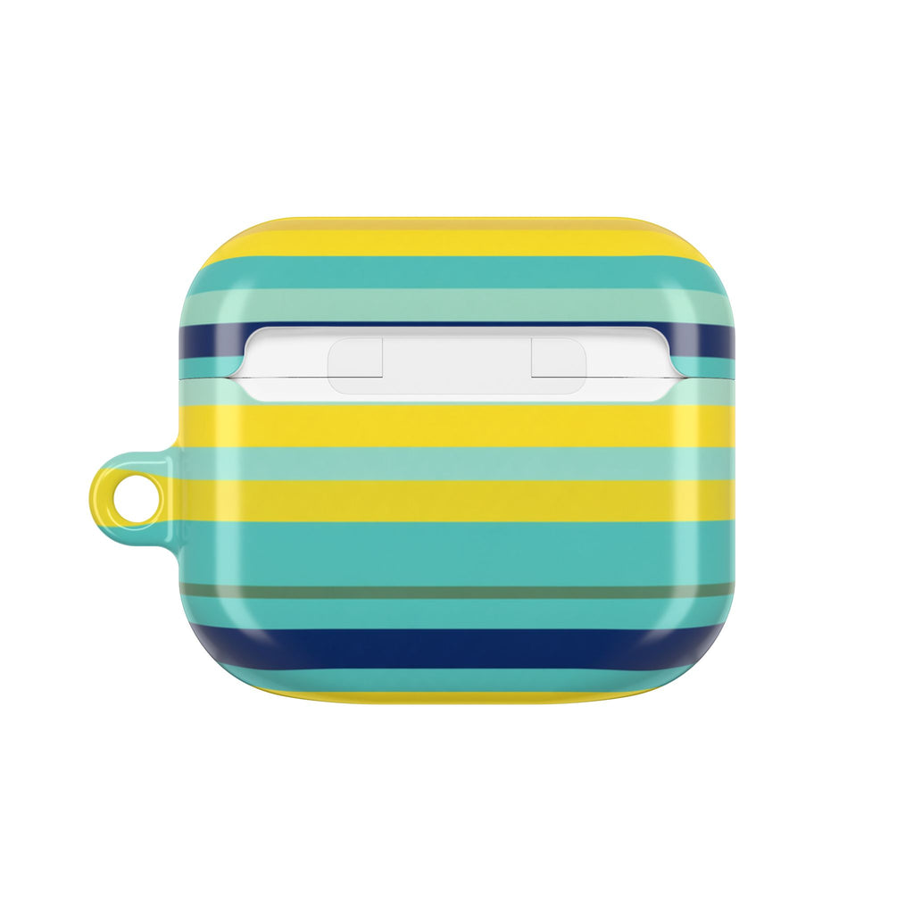 Blue Lemon Stripe AirPods Case