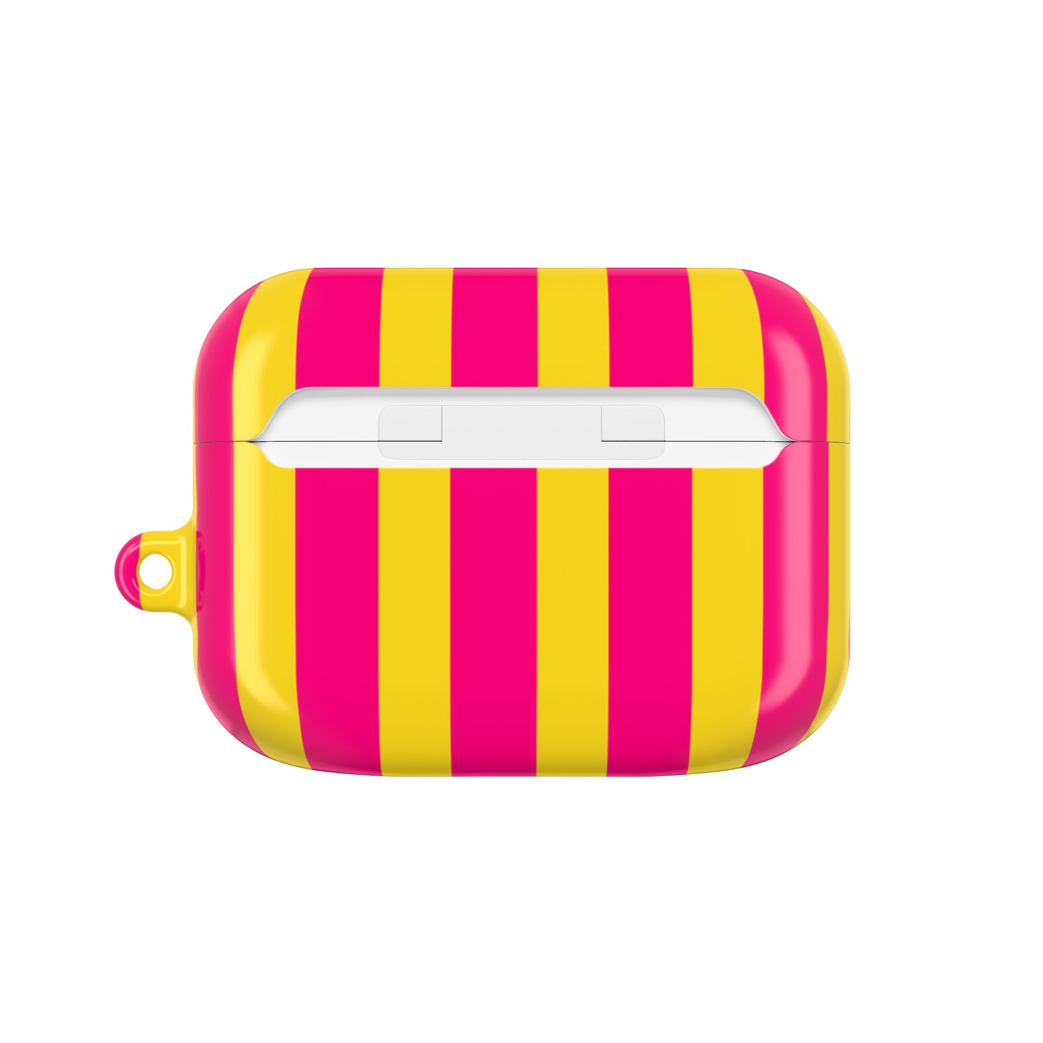 Bold Stripes AirPods Case | Pink and Yellow