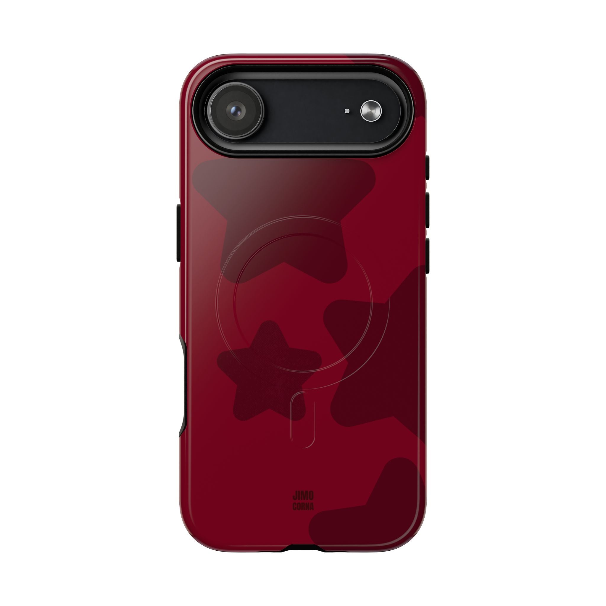 Cherry Red Bold Stars