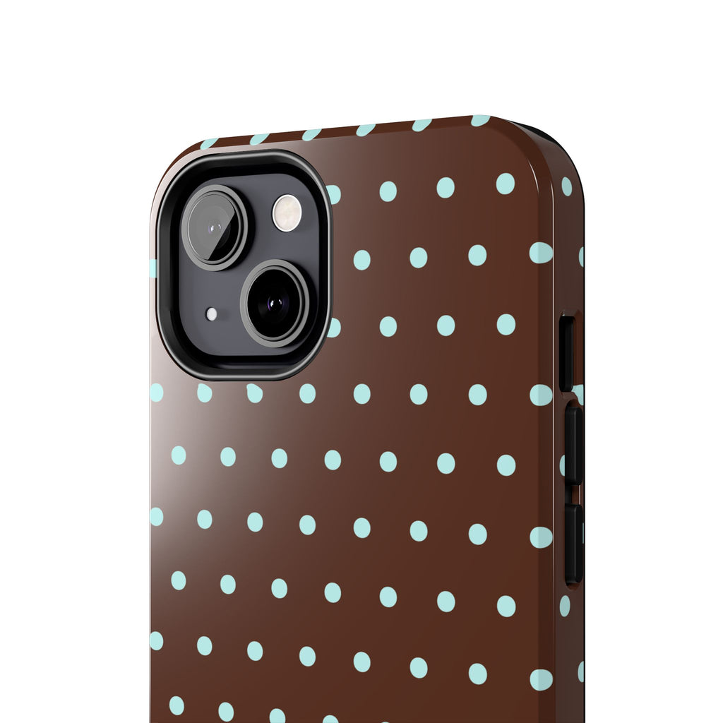 Polka Dot | Brown and Blue