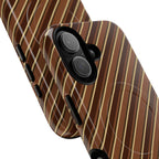 Angelina Stripes | Brown - MagSafe iPhone Case