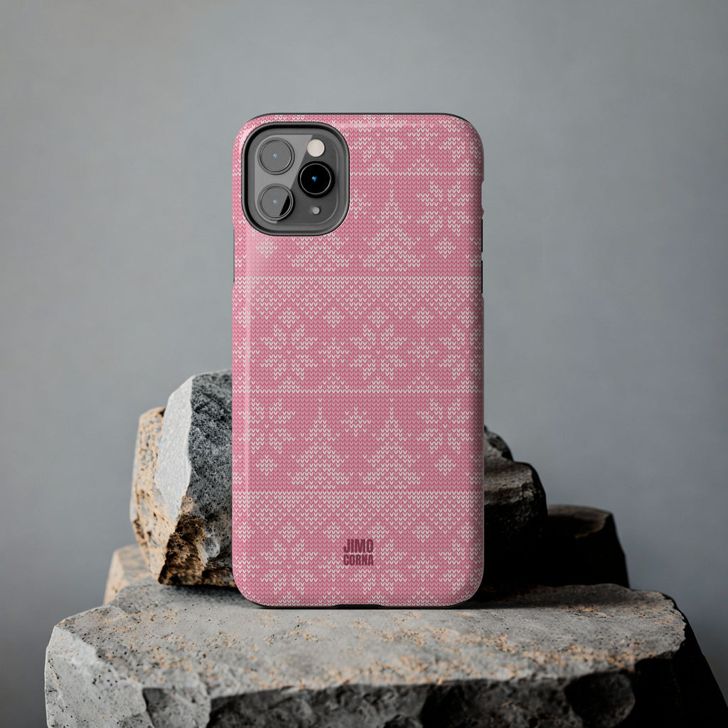 Holiday Knit | Pink iPhone Case
