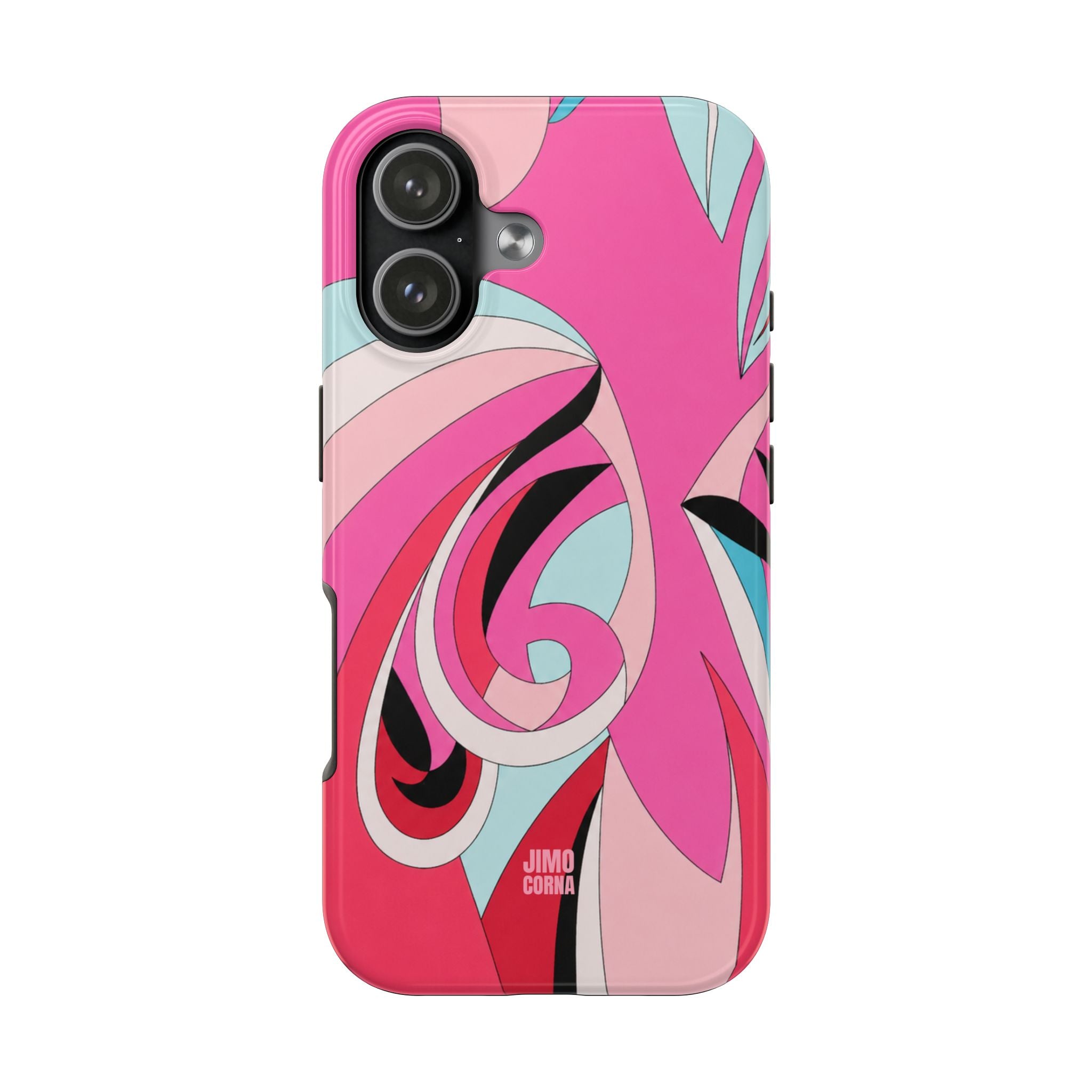 Pink Tropic Swirl iPhone Case