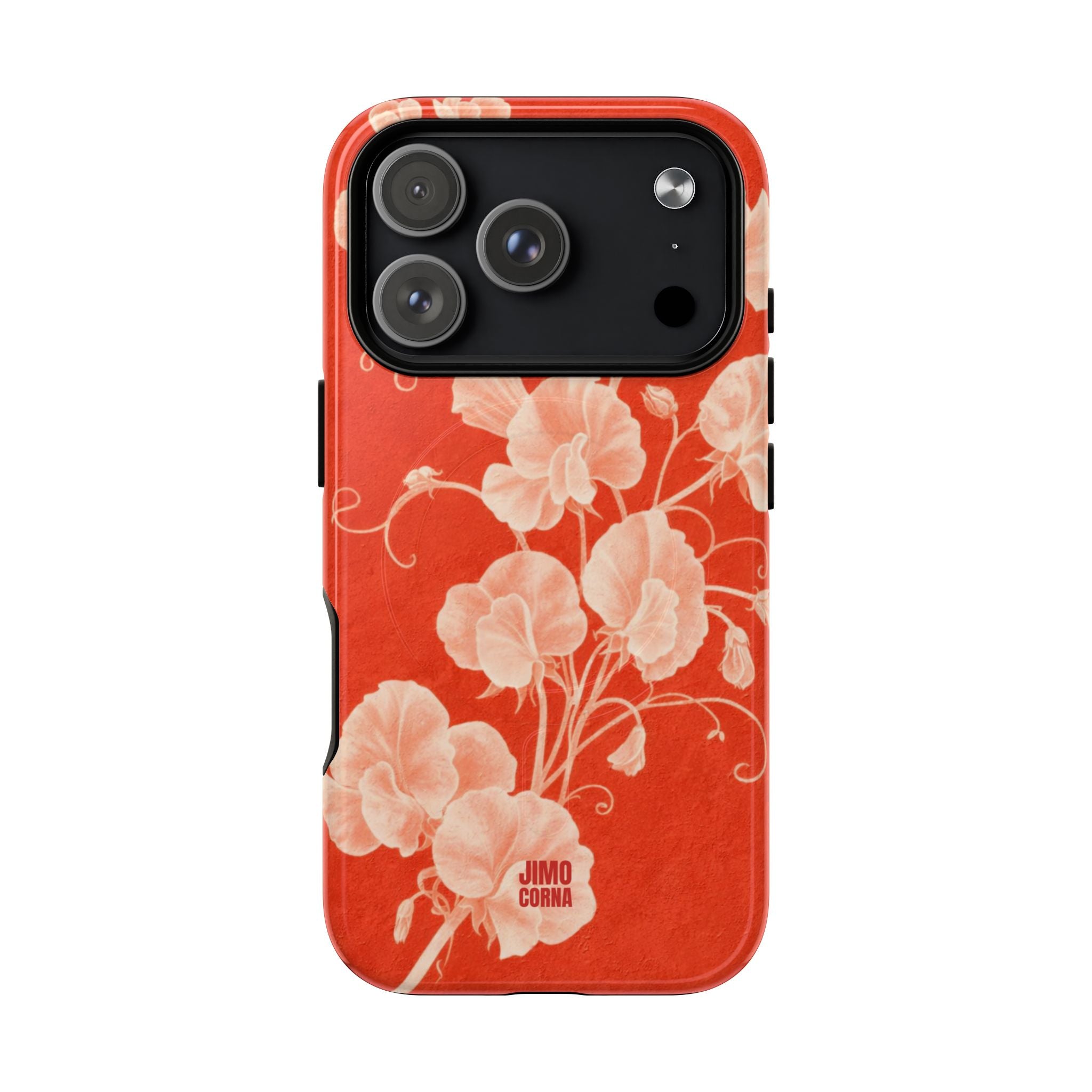 Red Flora MagSafe iPhone Case