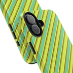 Angelina Stripes | Green - iPhone Case