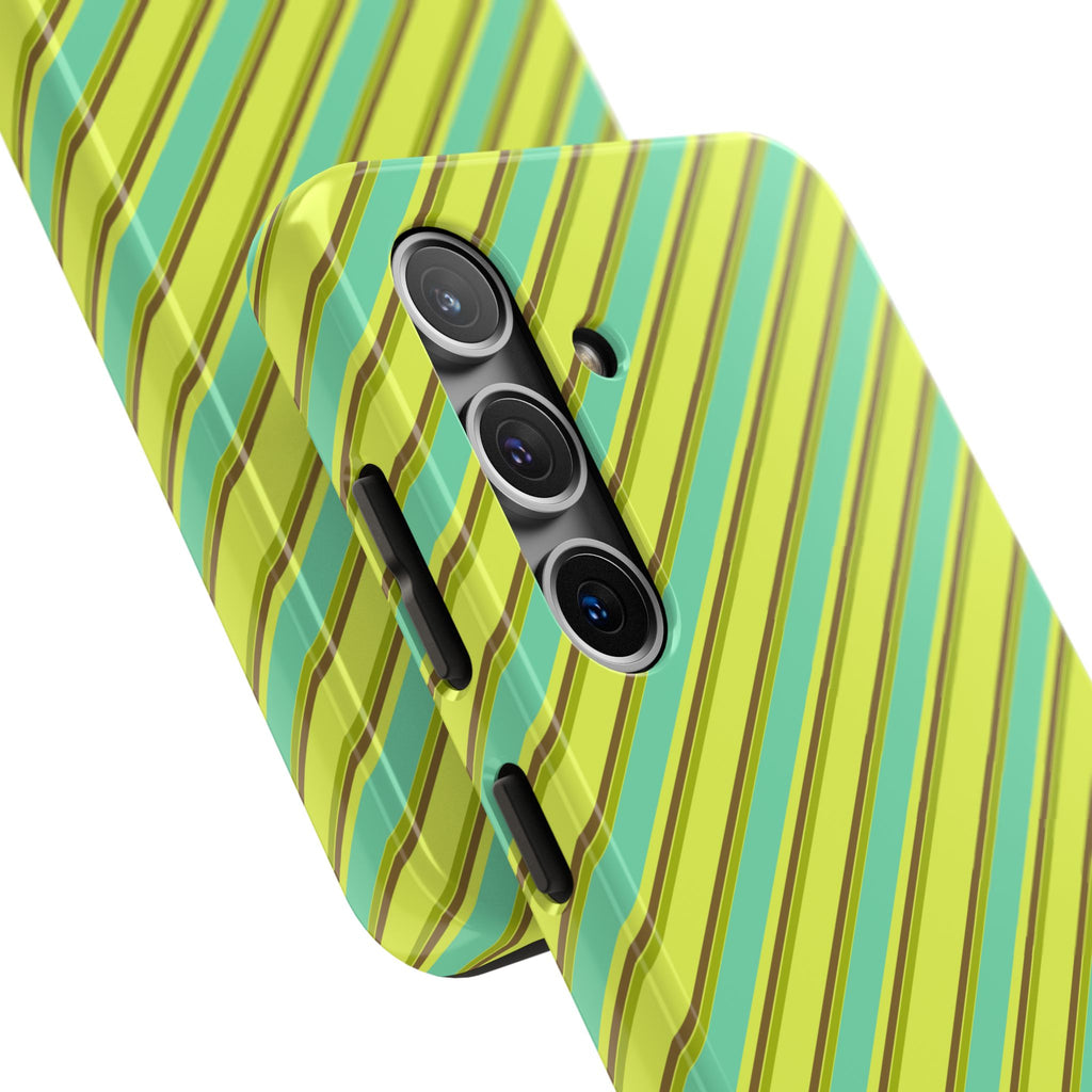 Angelina Stripes | Green - iPhone Case