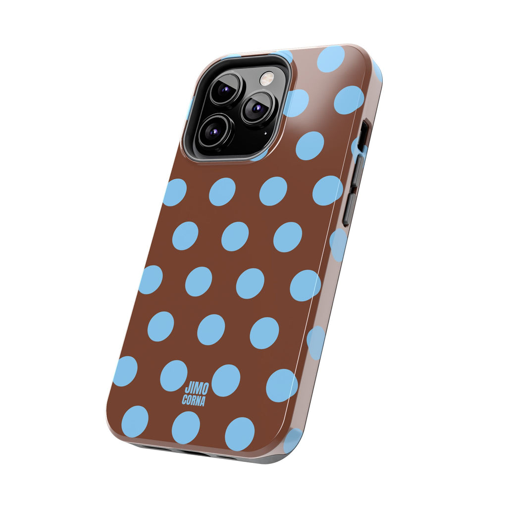 Big Polka Dot | Brown and Blue
