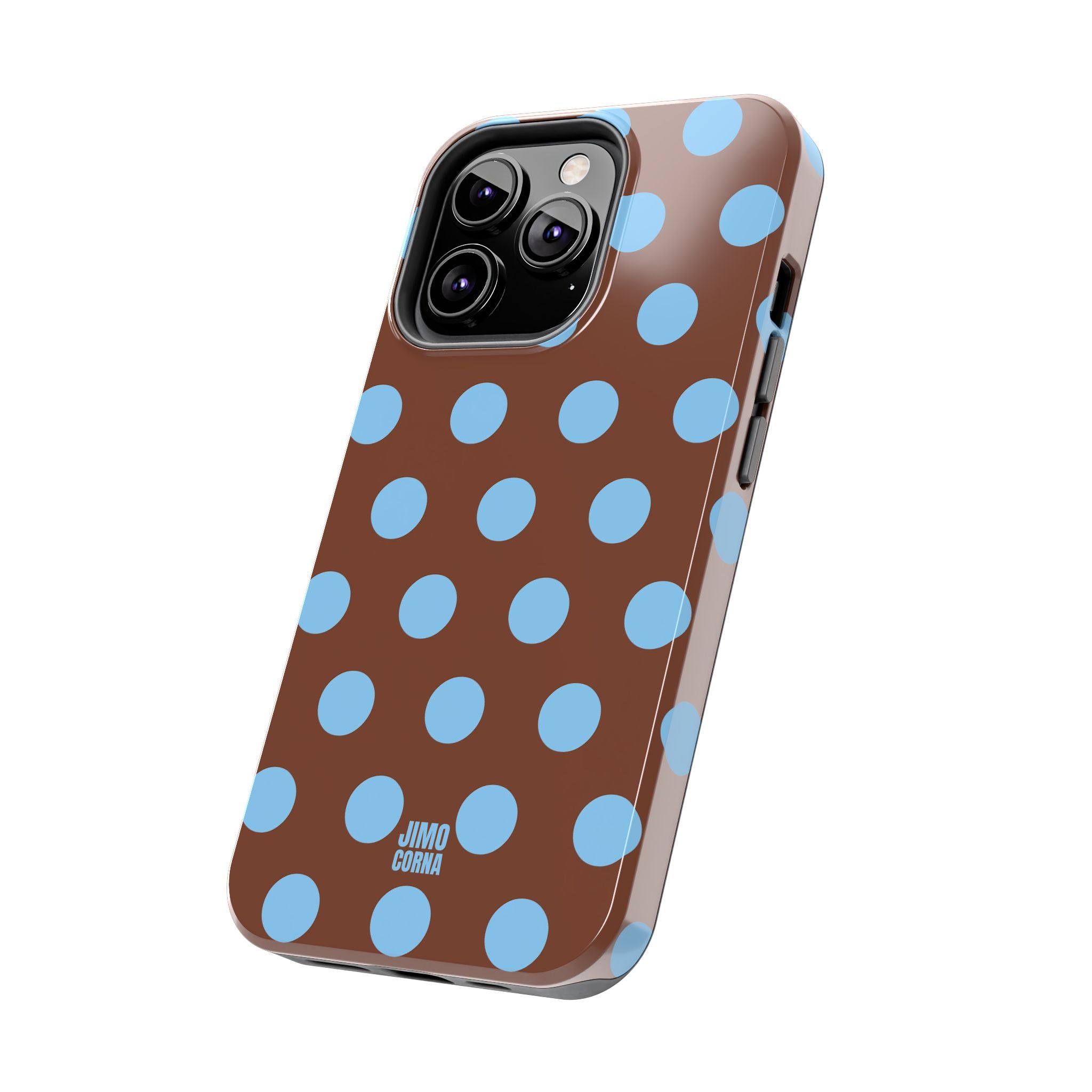 Big Polka Dot | Brown and Blue