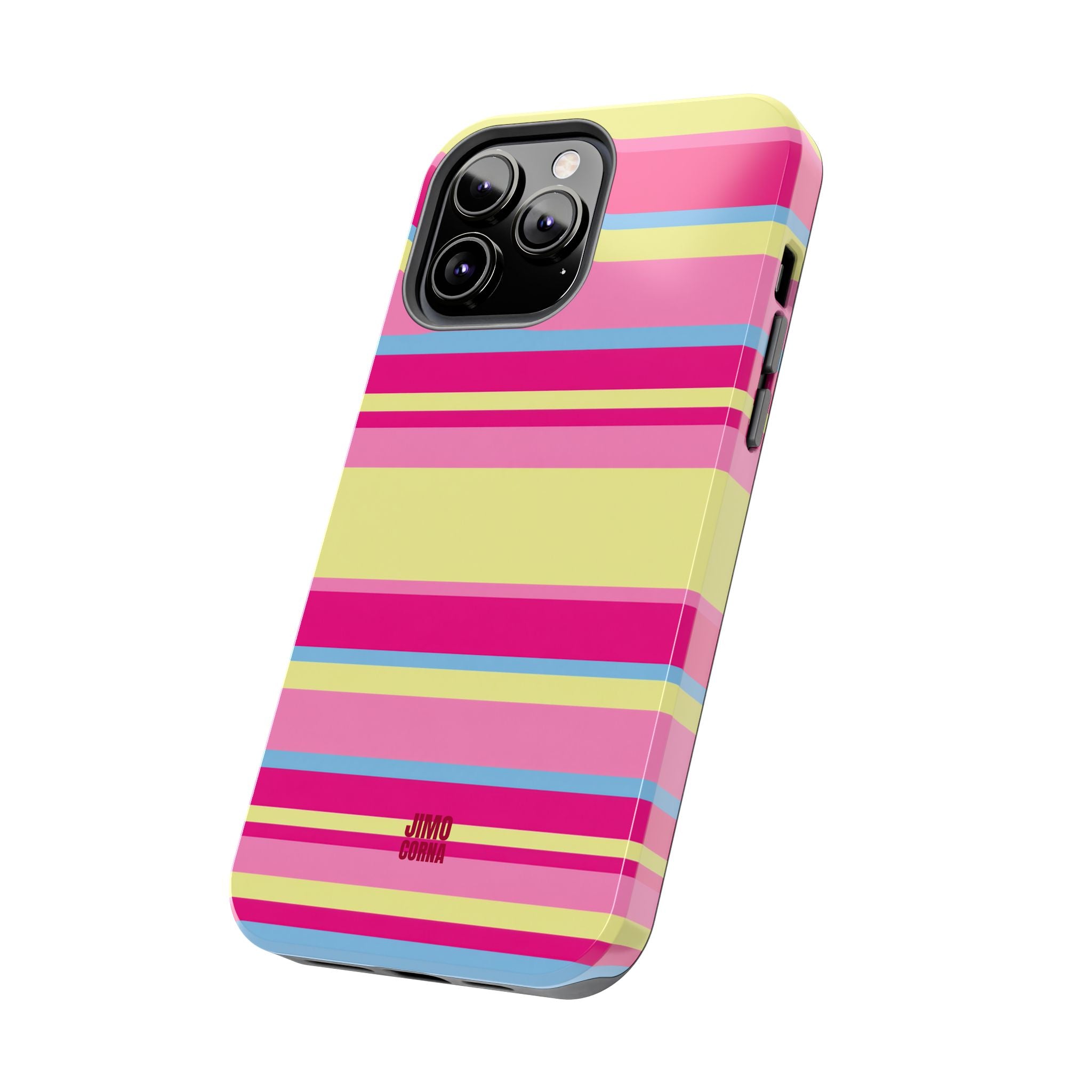 Lemonberry Stripe iPhone Case
