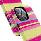 Lemonberry Stripe MagSafe iPhone Case
