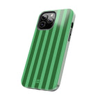 Olive Green Bold Stripes