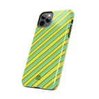 Angelina Stripes | Green - iPhone Case