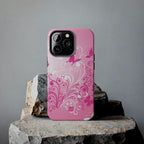 Pink Flutter Garden iPhone Case