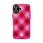 Pink Picnic Plaid MagSafe iPhone Case