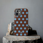 Big Polka Dot | Brown and Blue