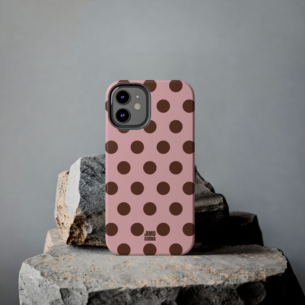 Big Polka Dot | Pink and Brown