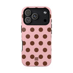 Big Polka Dot | Pink and Brown