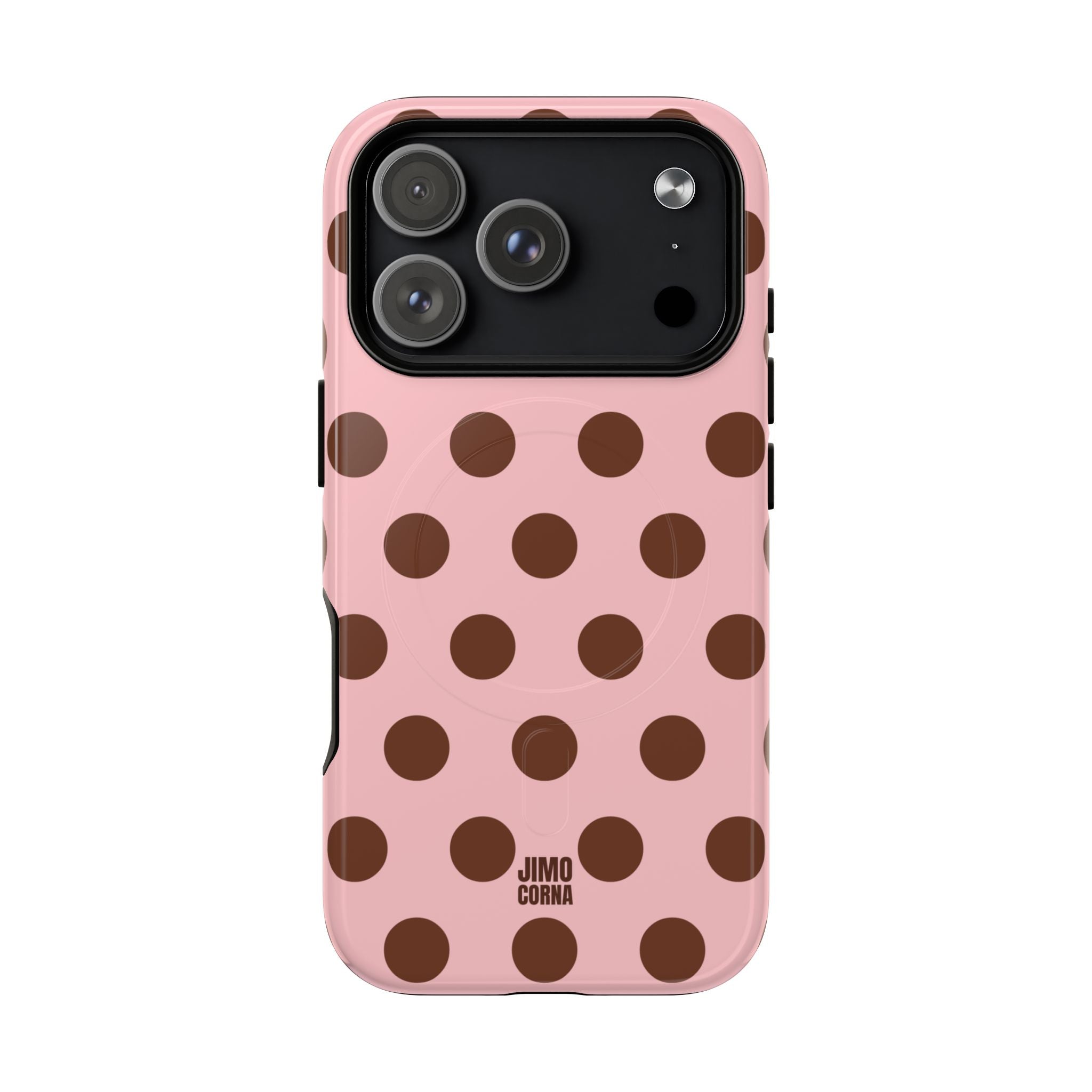 Big Polka Dot | Pink and Brown