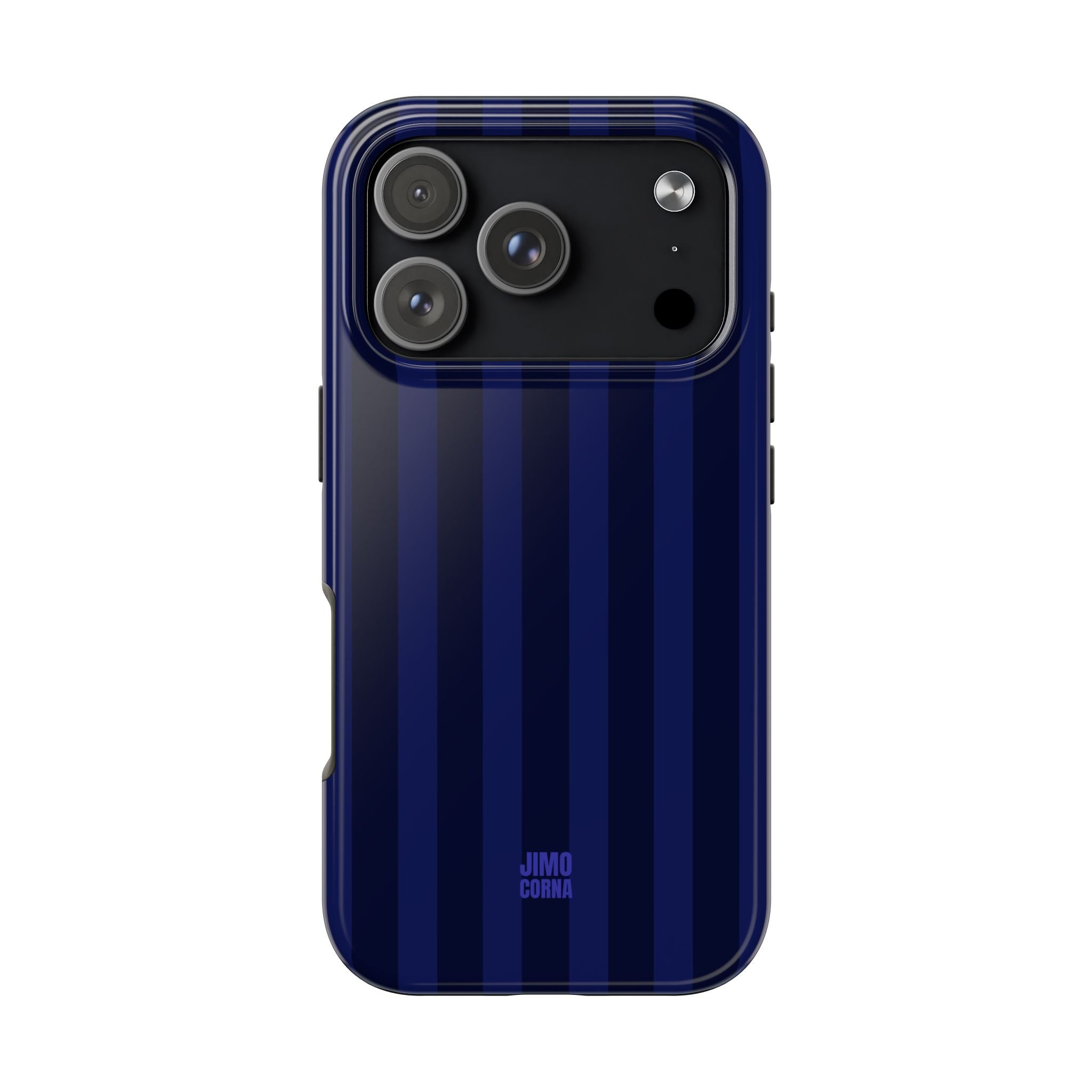 Bold Stripes iPhone Case | Navy Blue