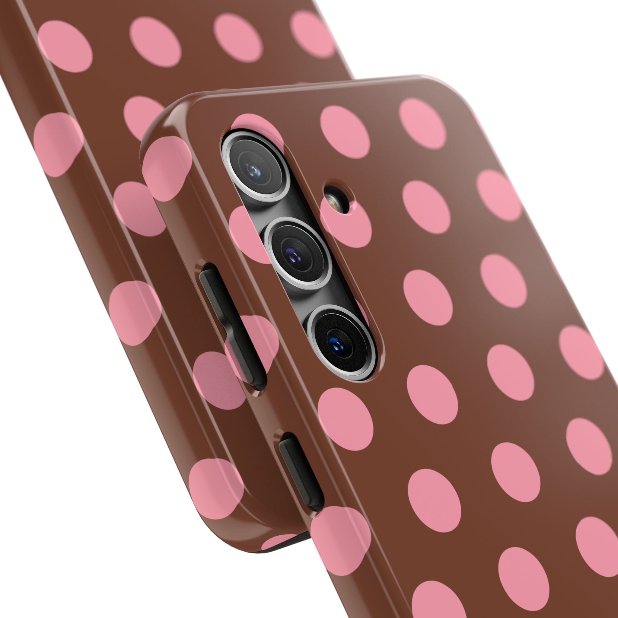 Big Polka Dot | Brown and Pink