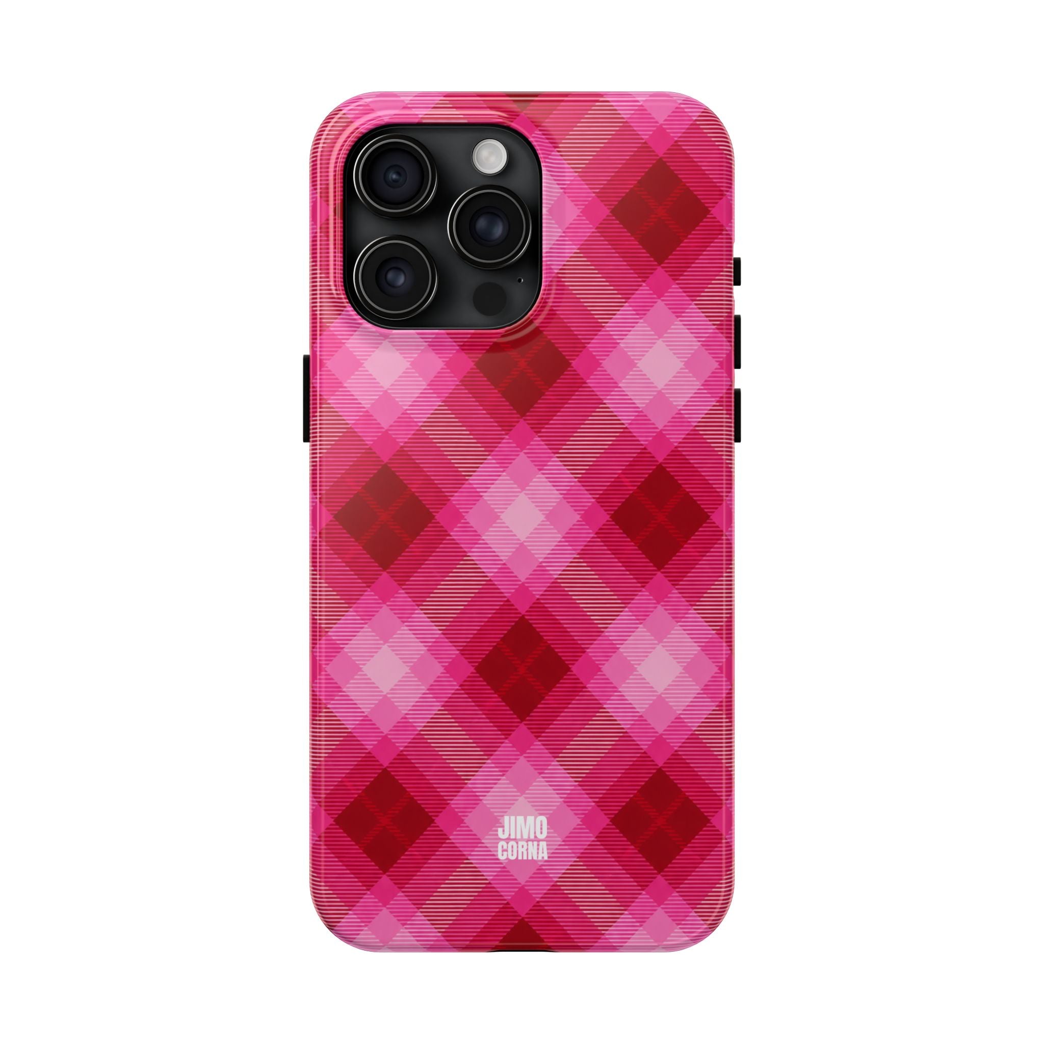Pink Picnic Plaid iPhone Case
