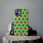 Big Polka Dot | Green and Pink